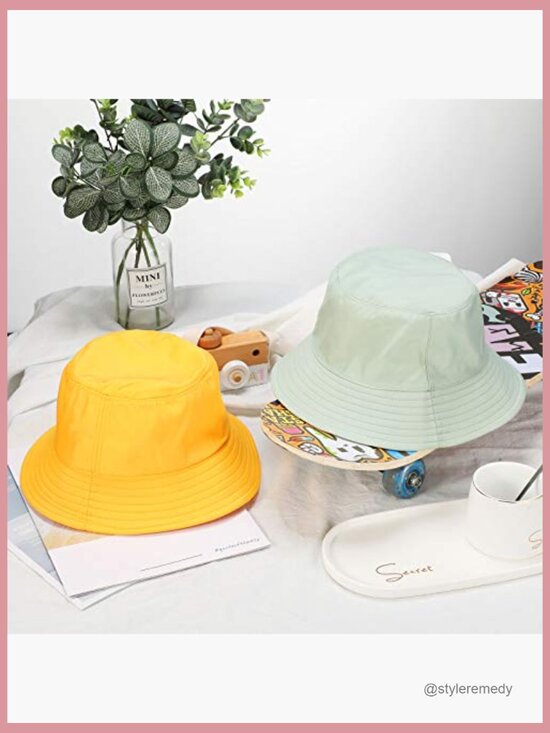 8 Pack Cotton Bucket Hats Foldable Packable Fishing Beach Caps Unisex main image 7